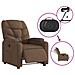 Poltrona Elettrica Reclinabile Marrone in Tessuto - Foto miniatura 5