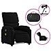 Lusso Casadino -  Poltrona Massaggiante Reclinabile Elettrica Nera In Tessuto - Foto miniatura 5