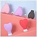 Nuovo Set Di Coperture Protettive Per Pennelli Da Trucco A Forma Di Cuore Purple - Foto miniatura 4