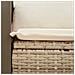 Divano da Giardino con Cuscini a 2 Posti Beige in Polyrattan - Foto miniatura 7