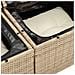 Divano da Giardino con Cuscini a 2 Posti Beige in Polyrattan - Foto miniatura 8