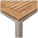 Set pranzo giardino  5 pezzi in legno massello di teak, Tavolo pranzo esterno  180x90x75 cm in legno massello di teak, Sedie giardino impilabili  4 pz in legno massello di teak e acciaio - Foto miniatura 9