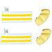 Accessori Per Pulitore A Vapore - 2 Strisce In Tessuto + 2 Coperture Compatibili Con Karcher Sc1/sc2/sc3/sc4/sc5/sv7, Nero E Giallo - Foto miniatura 1
