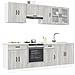 Set Mobili da Cucina 8 pz Kalmar Grigio Sonoma in Truciolato - Foto miniatura 2