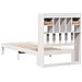 Letto Libreria senza Materasso Bianca 90x200 cm Legno di Pino - Foto miniatura 6