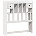 Letto Libreria senza Materasso Bianca 90x200 cm Legno di Pino - Foto miniatura 7