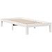 Letto Libreria senza Materasso Bianca 90x200 cm Legno di Pino - Foto miniatura 8