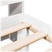 Letto Libreria senza Materasso Bianca 90x200 cm Legno di Pino - Foto miniatura 9