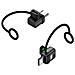 Adattatore A L Da Tipo-c Femmina A Maschio 2-pack: 240w, 120gbps Black - Foto miniatura 1