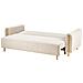 Divano Letto 3 Posti Kvam Bouclé Beige Chiaro Con Contenitore - Foto miniatura 6