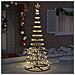 Albero di Natale LED Bianco caldo 100 x 100 x 250 cm Metallo - Foto miniatura 3