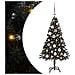 Albero di Natale con 150 LED con supporto Nero 120 cm PVC - Foto miniatura 1