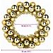 Corone di Palline di Natale 2 pcs Oro 33 x 33 x 7 cm - Foto miniatura 8