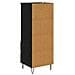 Credenza Rovere Nero 40 x 36 x 110 cm Legno multistrato - Foto miniatura 8