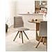 Set Di 2 Sedie Da Pranzo Rox Tessuto Beige Chiaro - Foto miniatura 1