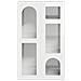 Credenza Bianco Lucido 59 x 35 x 100,5 cm Legno multistrato - Foto miniatura 6