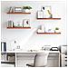 Scaffale da parete 4 pcs Rosso 80 x 23,5 x 4 cm - Foto miniatura 4