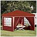 Tenda per feste a pop-up 288 x 288 x 245 cm Terracotta - Foto miniatura 2
