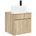 Mobile lavabo da parete Rovere Sonoma 49 x 44,5 x 66 cm - Foto miniatura 1