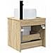 Mobile lavabo da parete Rovere Sonoma 49 x 44,5 x 66 cm - Foto miniatura 3
