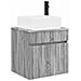 Mobile lavabo da parete Sonoma grigio 49 x 41 x 63 cm - Foto miniatura 1