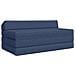 Divano Letto Pieghevole Blu 120 x 60 x 49 cm Tessuto - Foto miniatura 1