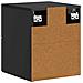 Mobiletto da notte a muro 2 pcs Nero 34,5 x 33 x 40 cm - Foto miniatura 7