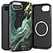 Custodia Tech-protect Lamano Magsafe Nera E Verde Per Iphone 16e / 17e - Foto miniatura 2