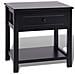 Comodino Nero In Legno - Foto miniatura 2