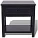 Comodino Nero In Legno - Foto miniatura 3