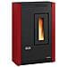 Stufa a Pellet Luisella Potenza 4.4 kW - Bordeaux - Foto miniatura 1