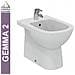Bidet A Pavimento Btw,, Serie Gemma 2, J523501 - Foto miniatura 1