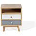Comodino A Due Cassetti Marrone Fargo - Foto miniatura 6