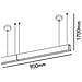 Ore Sospensione / surface Grigio Led 18w 3000k Luce - Foto miniatura 1