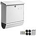 BurgWaechter comfort 91300 W Cassetta Postale con scomparto per Giornali Integrato, Bianco, titolare giornale Integrato acciaio zincato - Foto miniatura 2