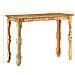 Tavolo Consolle 110x40x76 Cm In Legno Massello Di Recupero - Foto miniatura 4