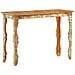 Tavolo Consolle 110x40x76 Cm In Legno Massello Di Recupero - Foto miniatura 5