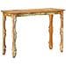 Tavolo Consolle 110x40x76 Cm In Legno Massello Di Recupero - Foto miniatura 6