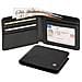 Portafoglio In Pelle Rfid Blocco Titolare Della Carta In Fibra Di Carbonio Bi-fold Con Confezione Regalo (nero)  - Foto miniatura 4