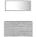 Set Mobili da Bagno 2 pz Grigio Cemento in Legno Multistrato - Foto miniatura 3