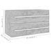 Set Mobili da Bagno 2 pz Grigio Cemento in Legno Multistrato - Foto miniatura 7