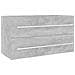 Set Mobili da Bagno 2 pz Grigio Cemento in Legno Multistrato - Foto miniatura 9