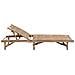 Lettino Prendisole da Giardino con Cuscino in Bambù - Foto miniatura 2