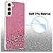 Custodia Compatibile Con Samsung Galaxy S21 5g In Rosa Con Glitter - Coperchio Protettivo In Silicone Tpu Flessibile Con Glitter Scintillanti - Foto miniatura 4
