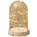 Campana Decorativa A Led - Stile Vintage - 20 Led - Vetro - 10 X 16 Cm - 71674 - Foto miniatura 1