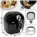 Af1 / bk Friggitrice Ad Aria 1500 W - Robot Da Cucina Multifunzionale 4.5 L - Friggitrice Senza Olio Con Libro Di Ricette - Fornetto Elettrico Ideale Per Friggere, Grigliare, Arrostire E Cottura Al Forno - Foto miniatura 5