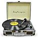 Giradischi Vintage VC400 Lettore e Convertitore di Vinili Bluetooth USB Radio FM 2 Altoparlanti Integrati Colore Grigio - Foto miniatura 1