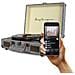 Giradischi Vintage VC400 Lettore e Convertitore di Vinili Bluetooth USB Radio FM 2 Altoparlanti Integrati Colore Grigio - Foto miniatura 2