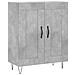 Credenza Grigio Cemento 69,5x34x90 Cm In Legno Multistrato - Foto miniatura 2
