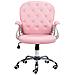 Sedia Da Scrivania Princess Pelle Sintetica Rosa - Foto miniatura 3
